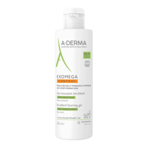 A-Derma, Exomega Control, Emolliente, Gel detergente, Per viso e corpo, 500 ml