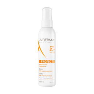 A-Derma, Protect, Alta protezione UV, Spray solare, SPF 50+, 200 ml