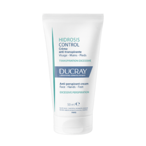 Ducray, Hidrosis Control, Antitraspirante, Panna, Per viso e mani, 50 ml